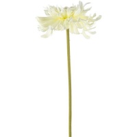Faux Chrysanthemum Stem White by Grand Illusions
